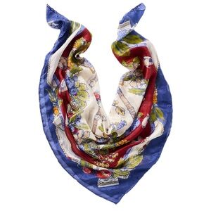 Anthropologie Large Printed Silk Scarf